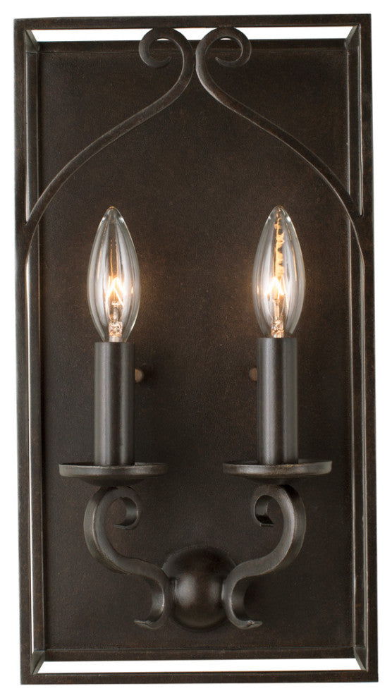 Somers 8x14" 2-Light Farmhouse Sconce by Kalco