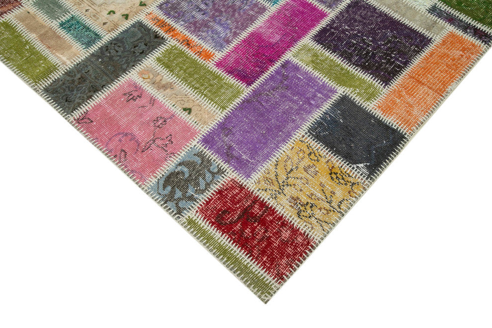 Rug N Carpet - Hand-Knotted Oriental 5' 9" x 8' 4" Vintage Patchwork Area Rug