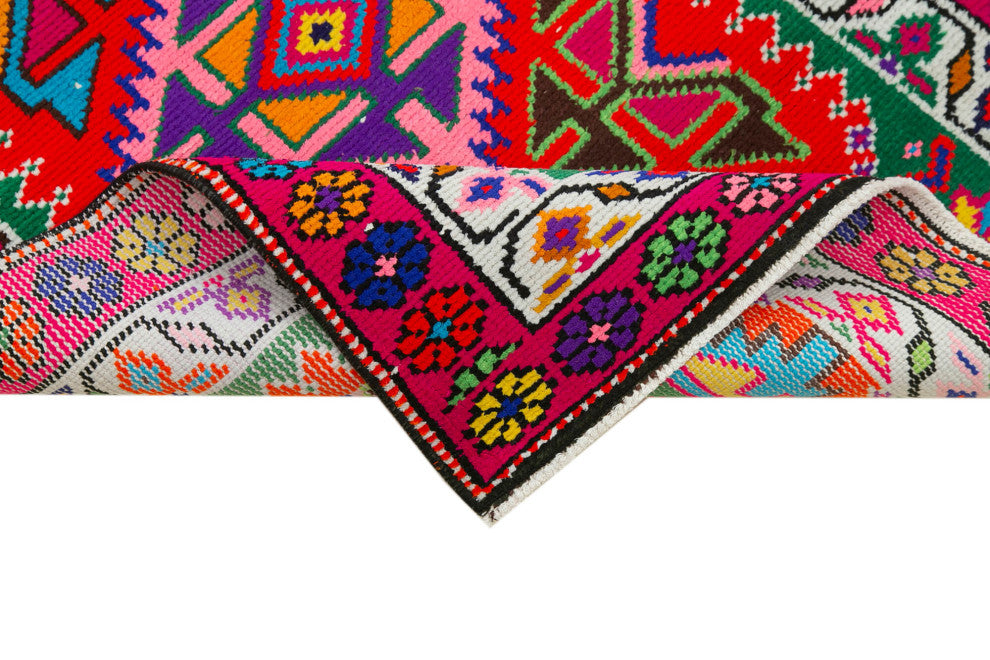 Rug N Carpet - Handmade Oriental 2' 8" x 12' 2" Tribal Runner Rug