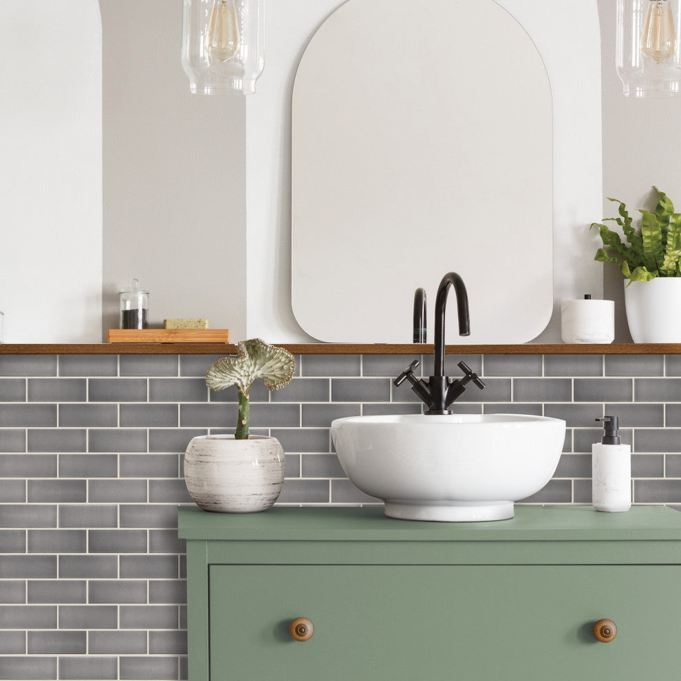 Dark Stone Gray Ceramic Sticktile