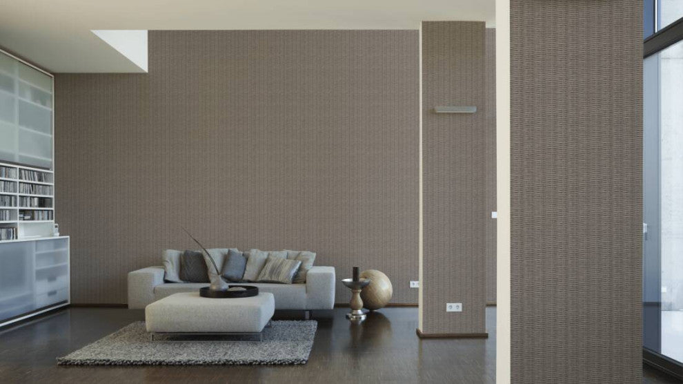 Cottage Textured Wallpaper Featuring Woven Wood, 373934