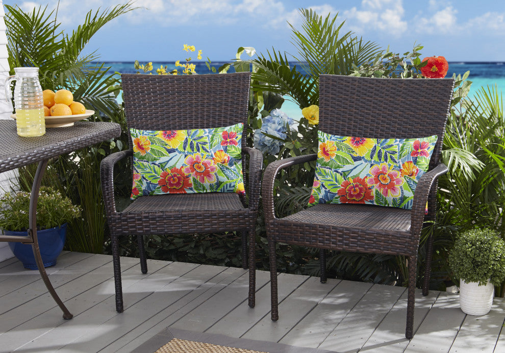 Sorra Home Pensacola Multi Knife Edge Pillow, Set of 2, 20"x13"x6"