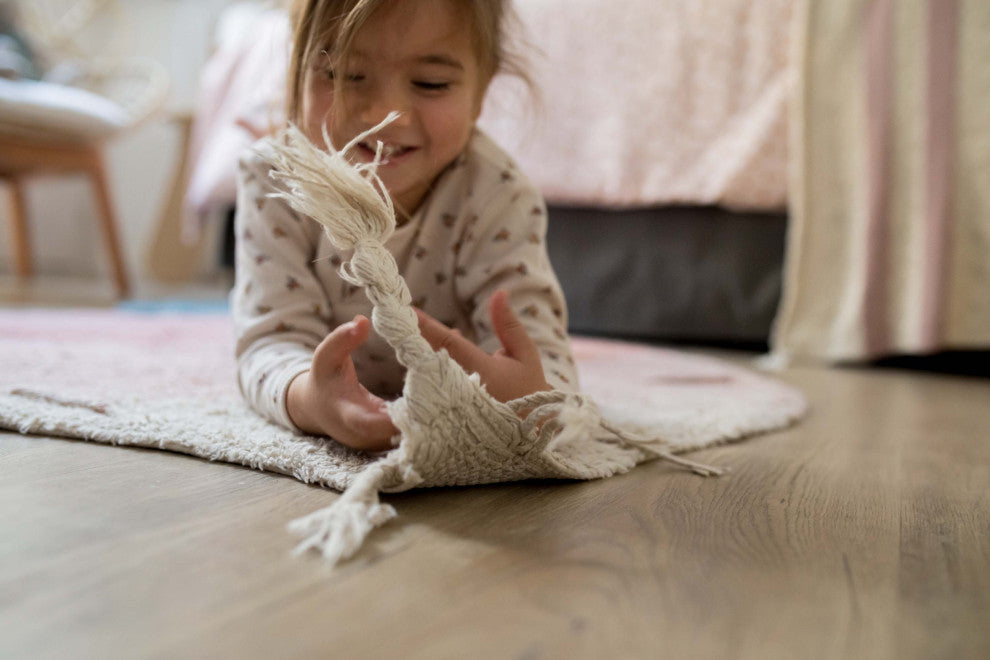 Ramona the Radish Machine Washable Kids Area Rug