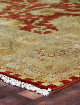 Bursa Anatolian Oushak Rug, Gold and Rust, 14'x18'