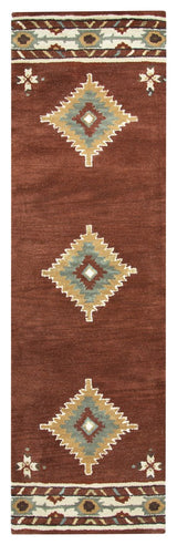 Rizzy Home Southwest SU1822 Rust Southwest/Tribal Area Rug, Rectangular 5'x8'