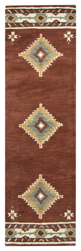 Rizzy Home Southwest SU1822 Rust Southwest/Tribal Area Rug, Rectangular 5'x8'