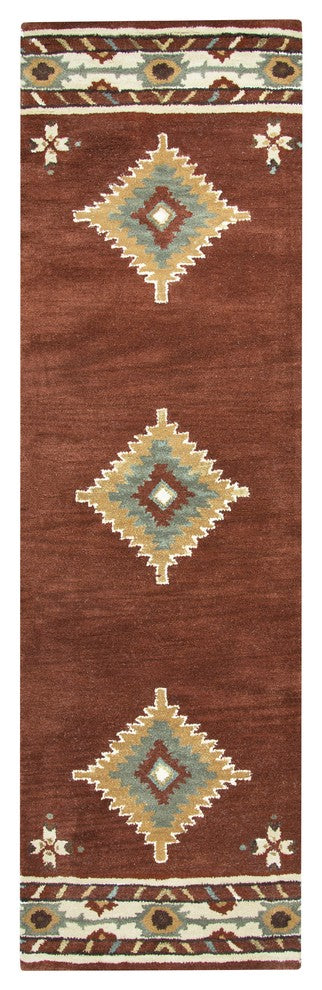Rizzy Home Southwest SU1822 Rust Southwest/Tribal Area Rug, Rectangular 5'x8'