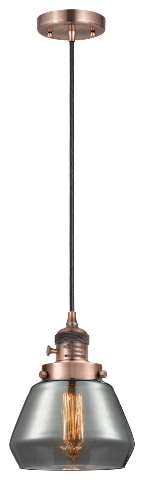 INNOVATIONS 201CSW-AC-G173-LED 1-Light Mini Pendant Antique Copper