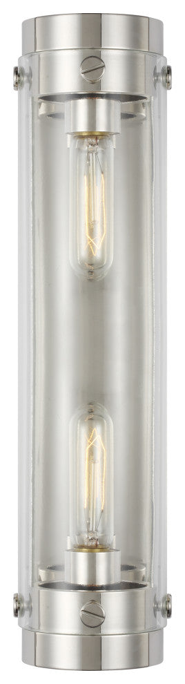 Garrett Linear Sconce, Polished Nickel