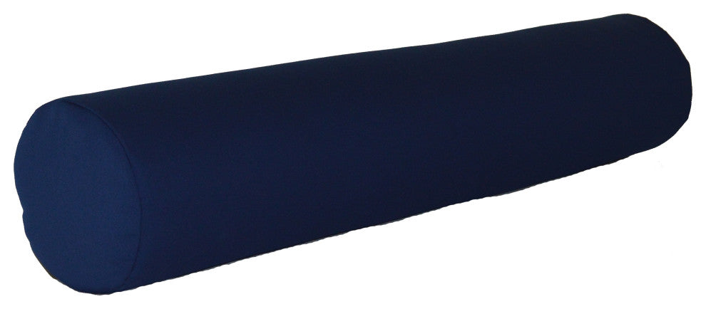 Bolster Pillows, Navy Blue, 7" X 36"