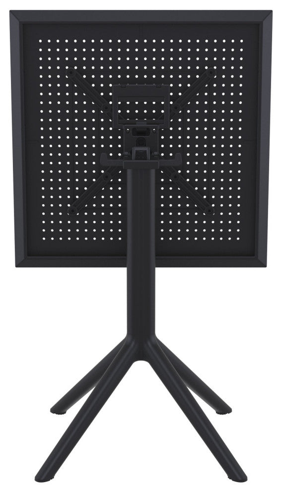 Sky Square Folding Table 24 inch Black