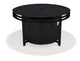 Southern Cay Fire Table 44" Dia x 24" H, Round Black