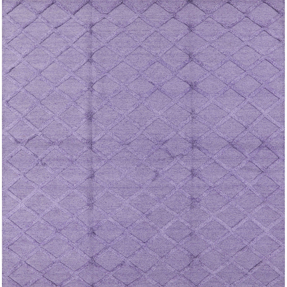 Ahgly Company Indoor Square Mid-Century Modern Area Rugs, 8' Square