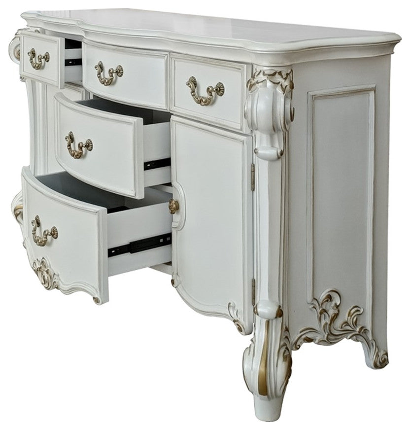 ACME Vendome Dresser in Antique Pearl Finish