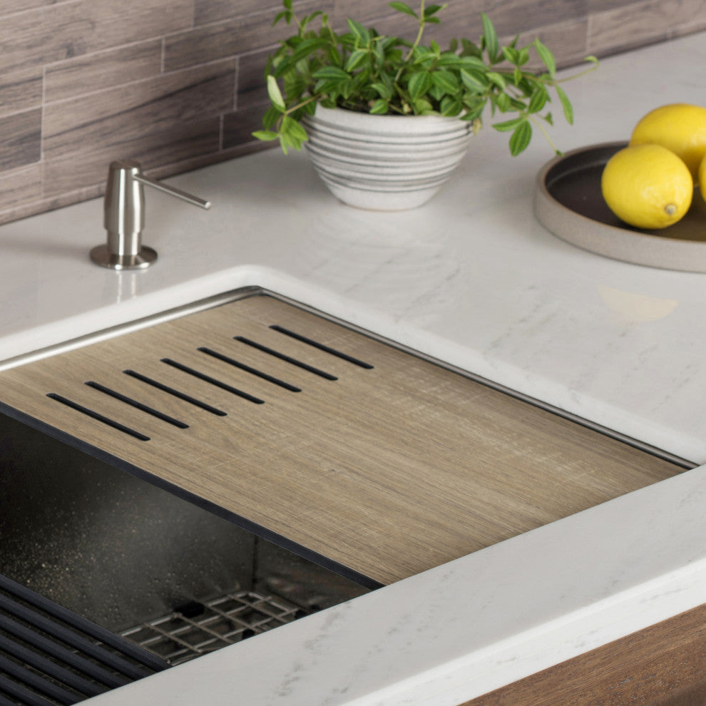 Wood Grain Composite Cutting Board for Kitchen Workstation