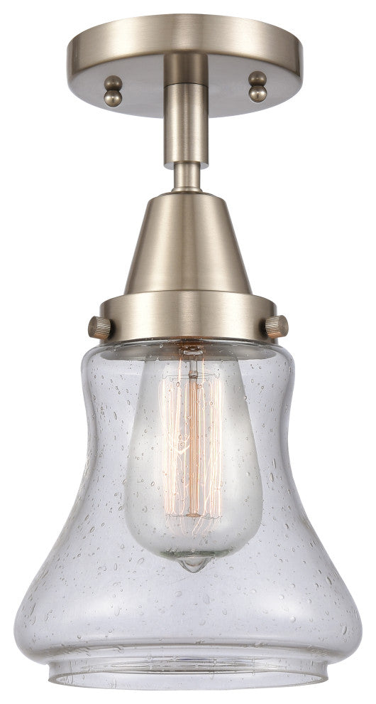 INNOVATIONS LIGHTING 447-1C-SN-G194-LED Bellmont Flush Mount