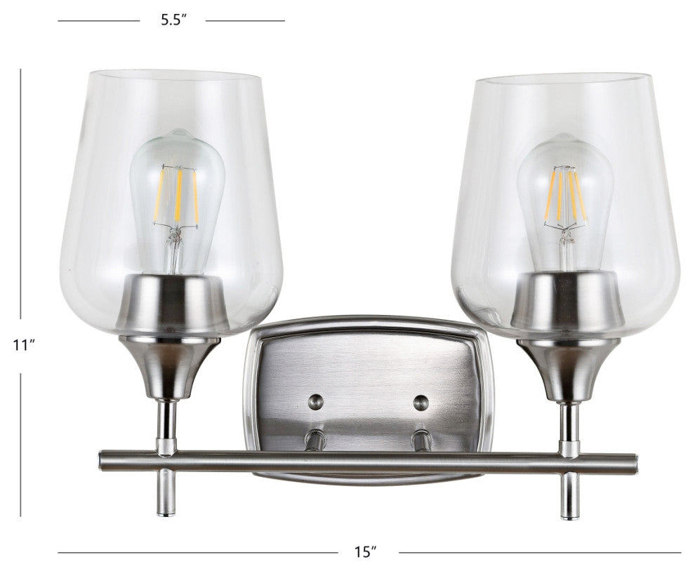 Safavieh Tage Wall Sconce, Nickel