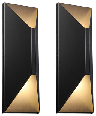 LEONLITE 2-Pack LED Outdoor Up Down Wall Light, 3000K Warm White