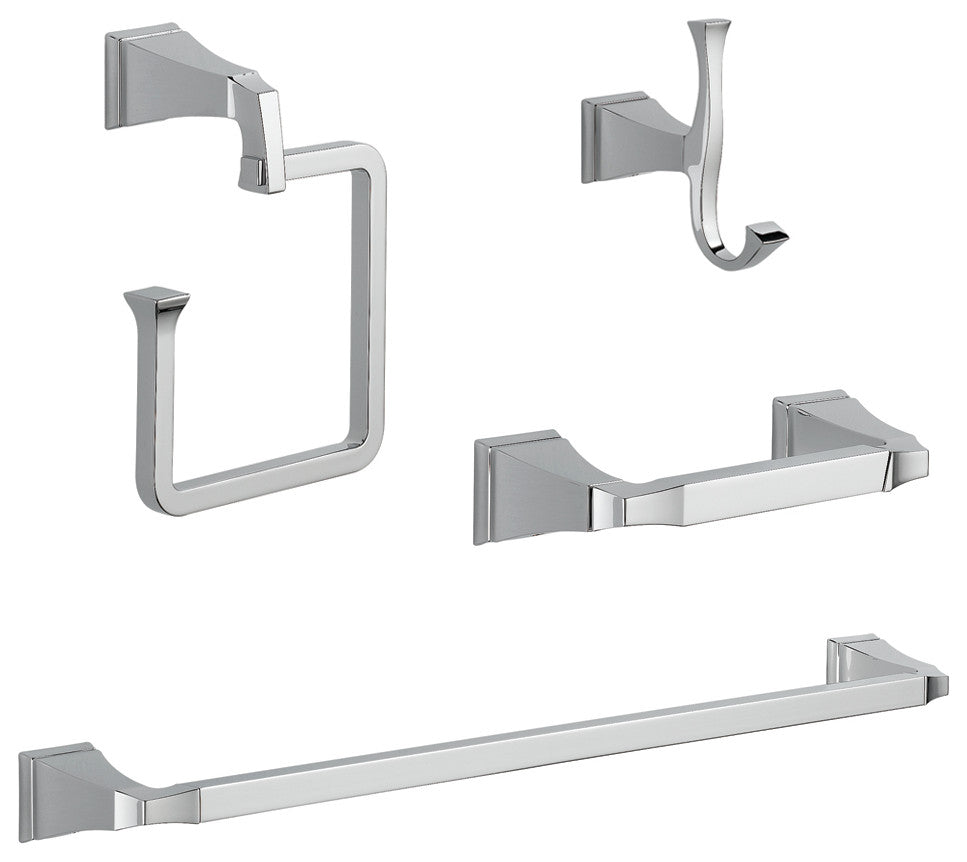 Delta Dryden 4-Piece Accessory Kit, Chrome