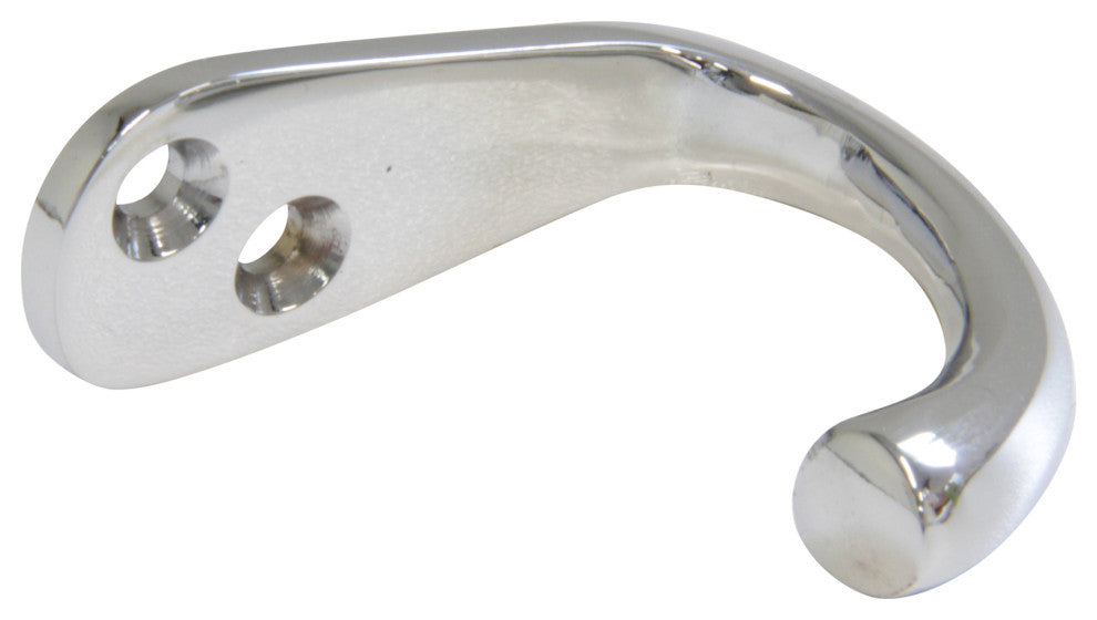 RCH Decorative Brass Wall Hook, 1.6 Inch, Various Finishes, Polished Chrome, 1.6
