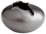 Cyan Design Small Tambora Vase, Black Metal
