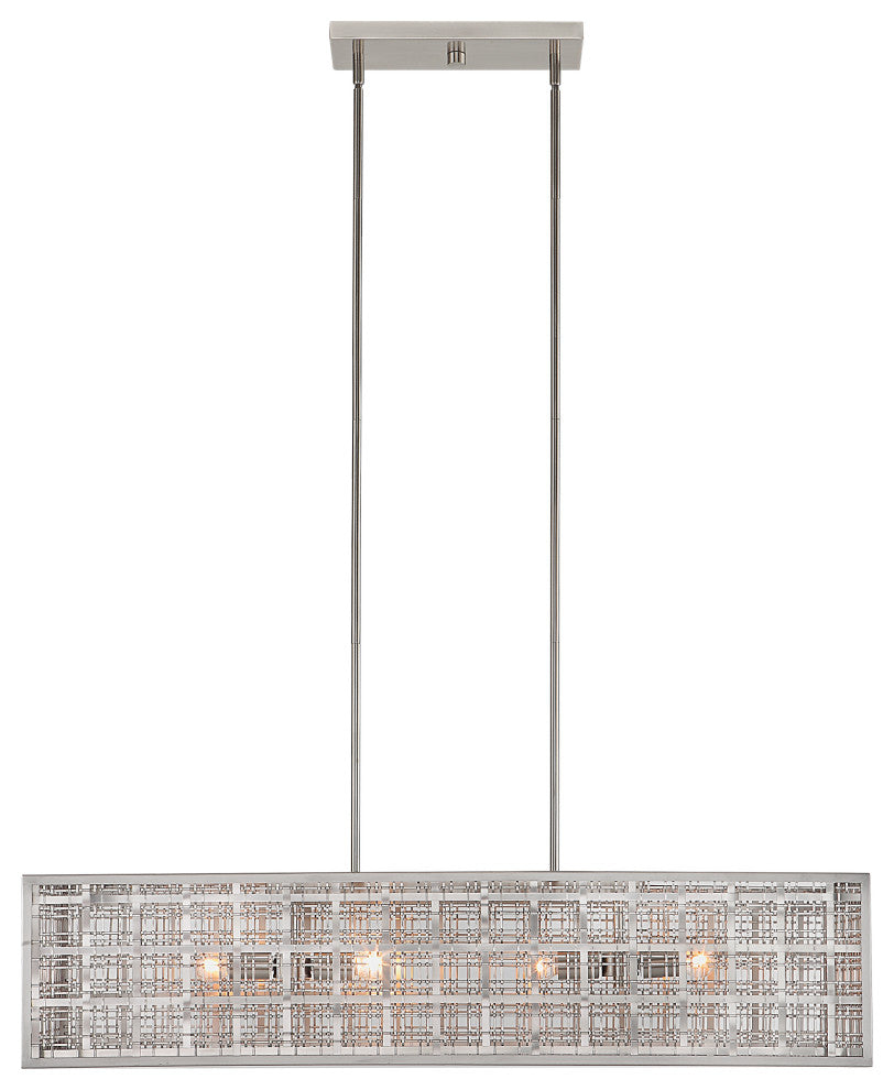 Uttermost - 21354 - Four Light Island Pendant - Pendleton - Satin Nickel
