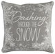 Surya Holiday HOLI-7255 18"x18" Pillow Kit, Light Gray/Ivory