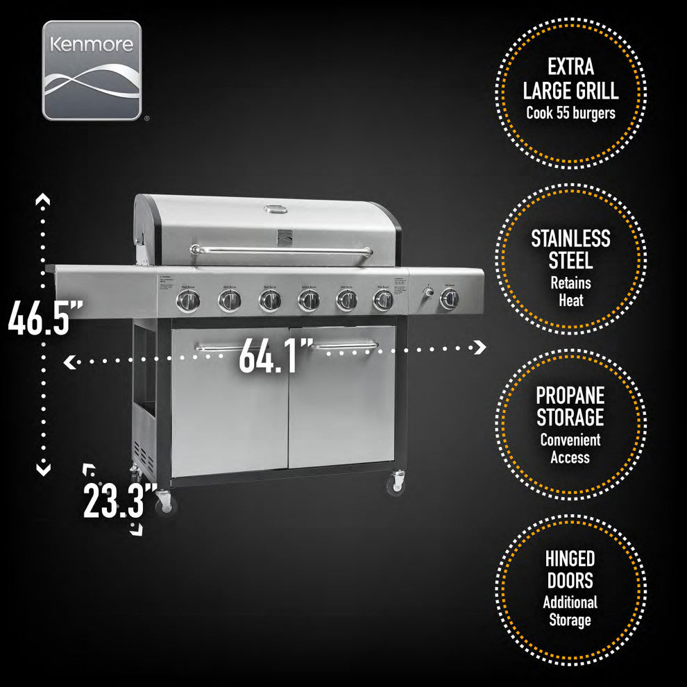 Kenmore  6 Burner with Side Burner Gas XL Grill