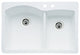 Blanco 440216-2 Diamond 33"x22" Granite Double Bowl Kitchen Sink, White