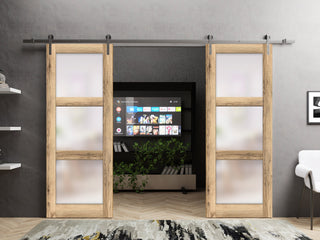 Double Barn Door 72 x 80 | Lucia 2552 Oak | 13FT