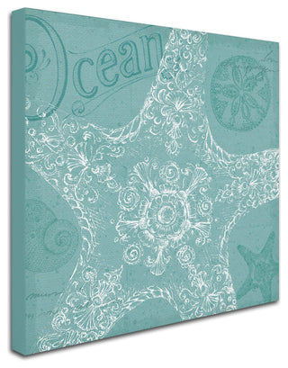 'Aqua Treasure I' Canvas Art by Daphne Brissonnet