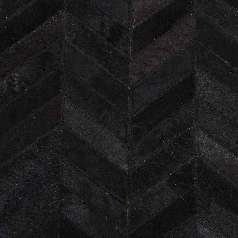 Meir Handmade Area Rug Black, 8' 0" X 10' 0"