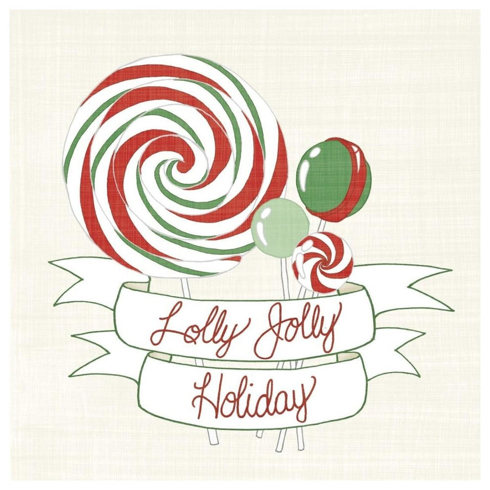 "Seasons Sweetings II" Digital Paper Print by Elyse DeNeige, 26"x26"
