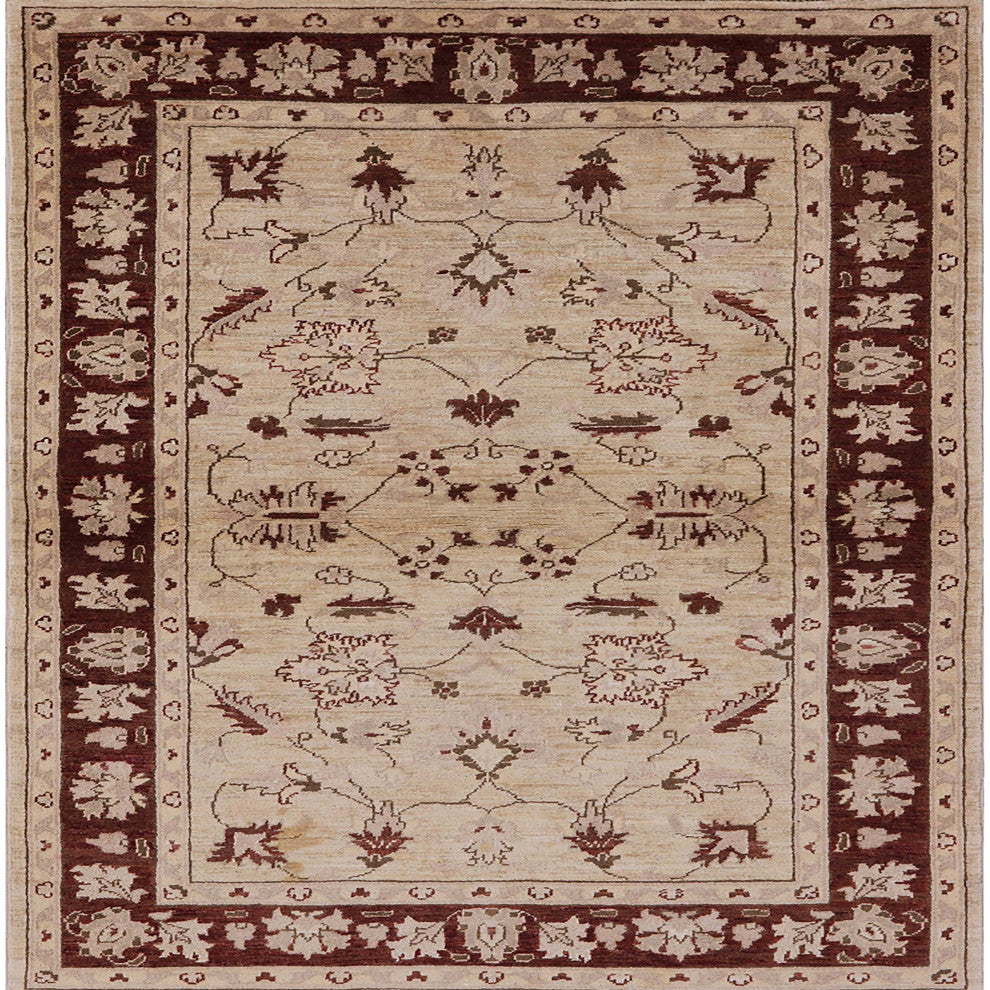 Ahgly Company Indoor Square Mid-Century Modern Area Rugs, 8' Square