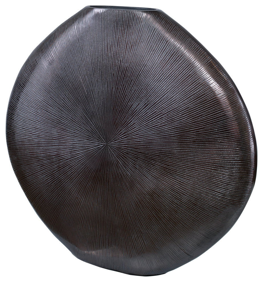 Uttermost Gretchen Black Nickel Vase