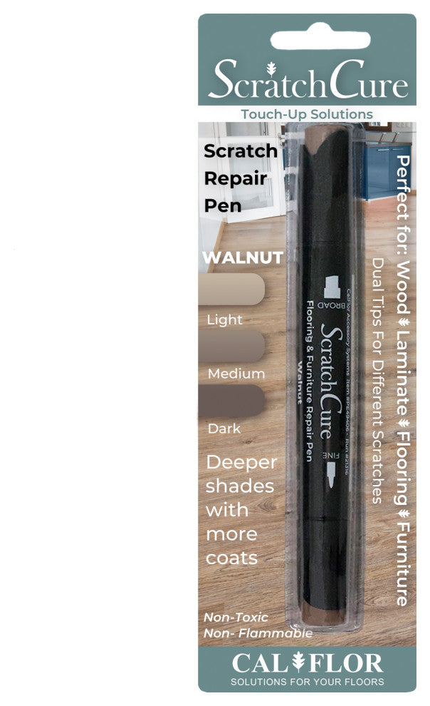 CalFlor ScratchCure Wood and Laminate Scratch Repair Pen, Walnut, 1