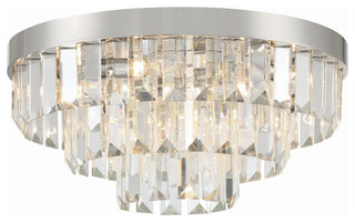 Crystorama Lighting Group HAY-1403 Hayes 8 Light 18"W Flush Mount - Polished