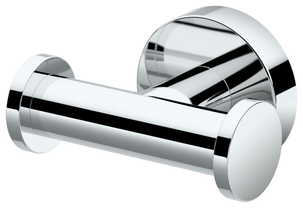 Glam Robe Hook, Chrome, Double