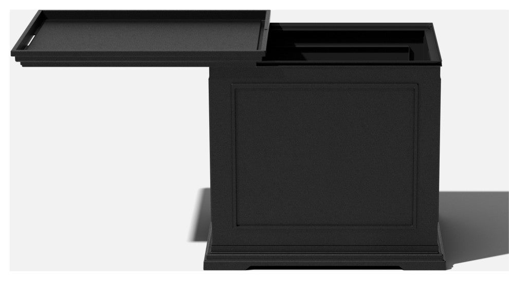 Veradek Brixton Tray Table, Black, 22 Inch, 1 Pack