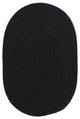 Colonial Mills Boca Raton BR42 Black Indoor/Outdoor Area Rug, Oval 2'x10'
