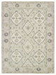 5" x 8" Pale Green and Cream Decorative Area Rug