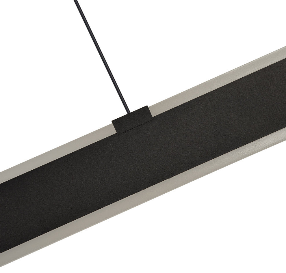 Wezen 48" ETL Certified Integrated LED Height Adjustable Chandelier, Black