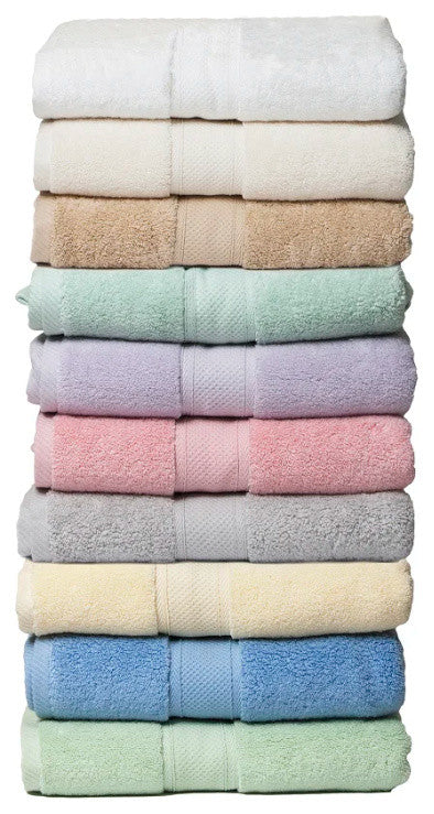 Zero Twist Hotel 6-Piece 100% Cotton Bath Towel Set, Spa Blue