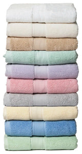 Zero Twist Hotel 6-Piece 100% Cotton Bath Towel Set, Spa Blue