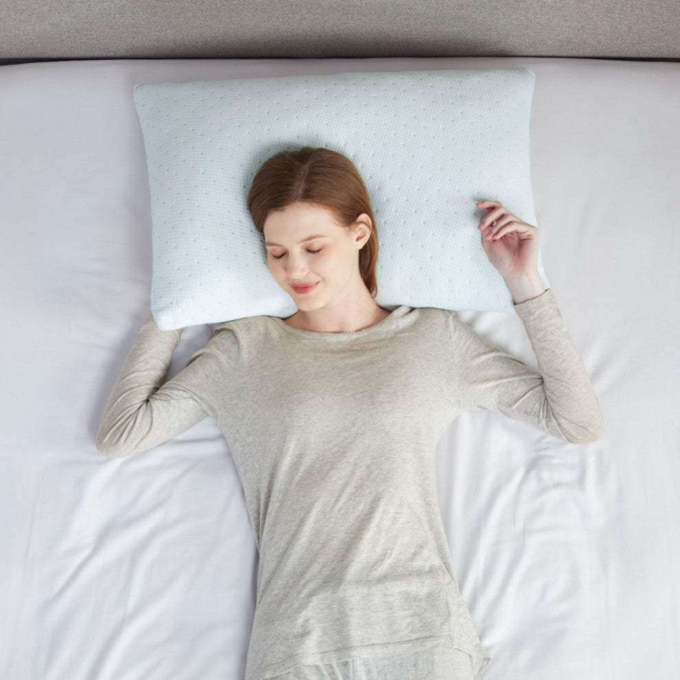 Sleep Philosophy Rayon from Bamboo Shredded Memory Foam Pillow With vBlend Cover