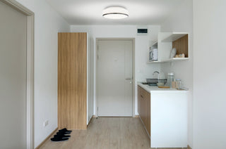 Access Lighting 20671 Aero 2 Light 13"W LED Flush Mount Drum - Chrome / Opal