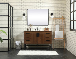 Home Living 22" Modern Walnut-Light Bathroom Vanity