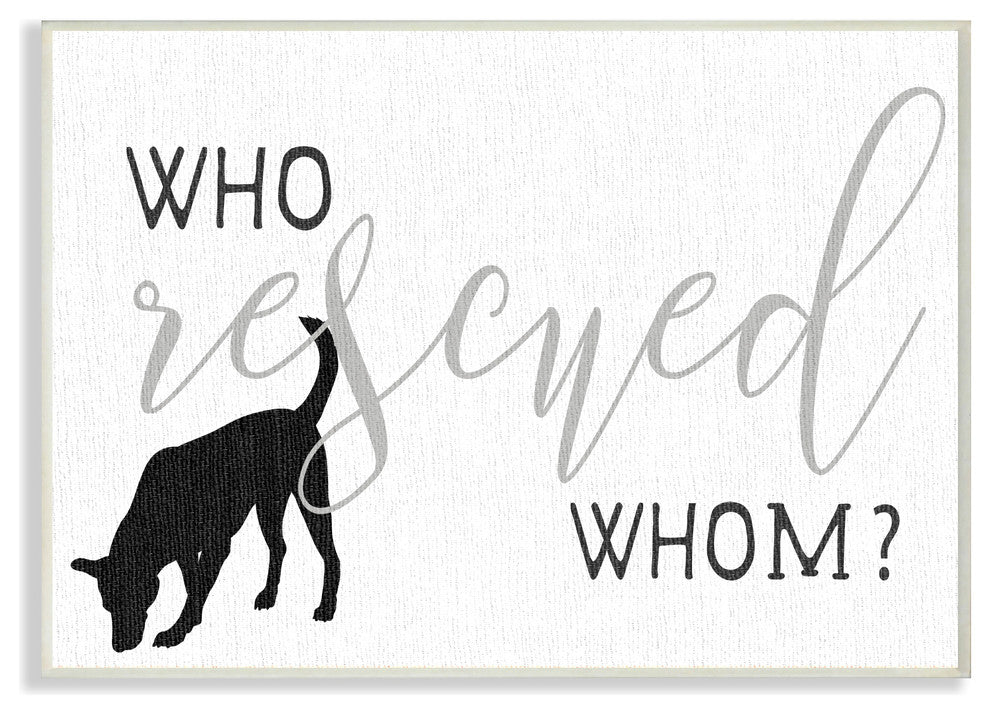 Who Rescued Whom?, 10"x15", Wall Plaque Art