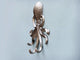 Brushed Nickel Wall Mounted Octopus Hooks 7"