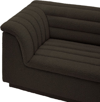 Cascade Upholstered Modular Sofa, Brown, Boucle Fabric, Corner Sectional